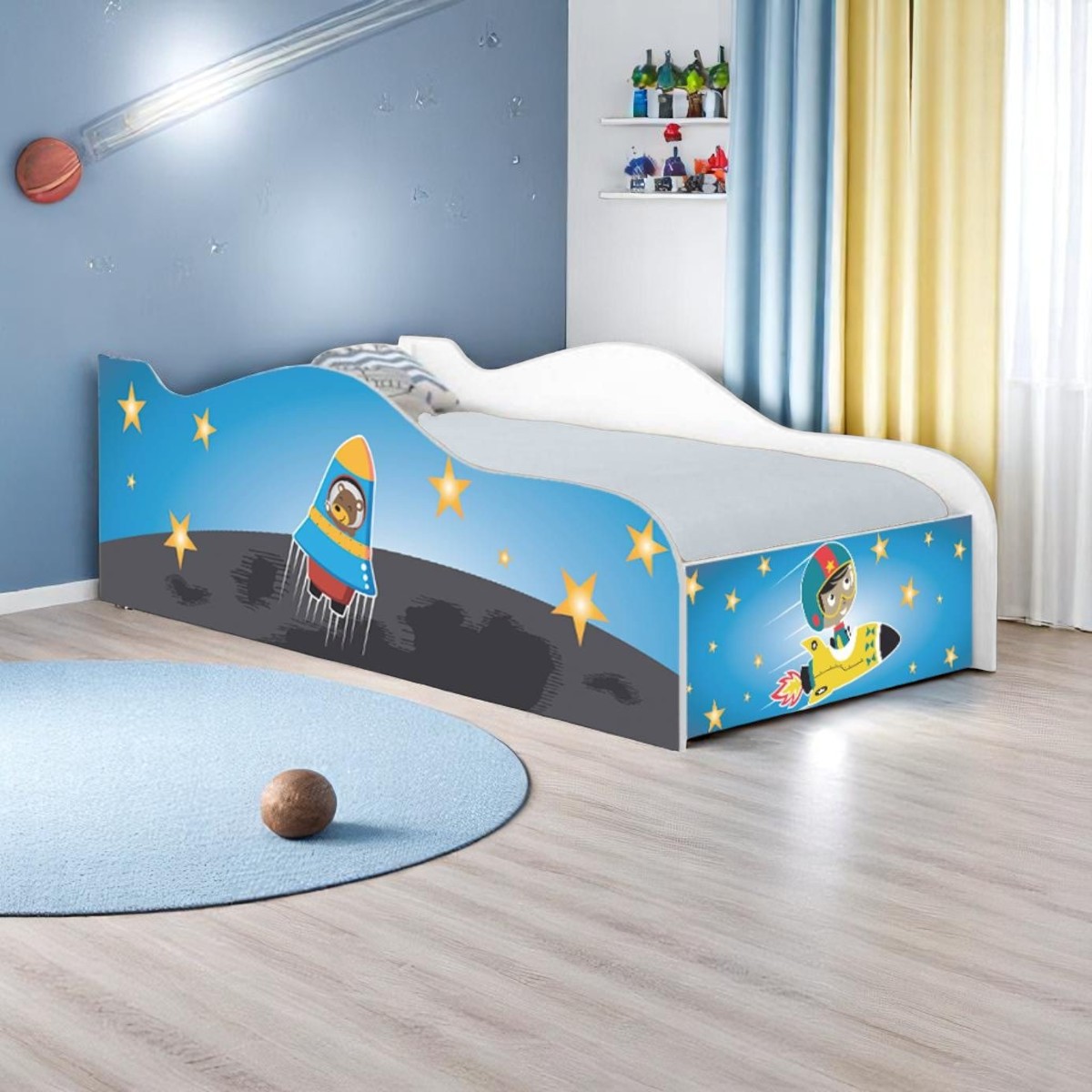 Cama Mobili Solteiro Astronauta - DDCKMCB1444SPR