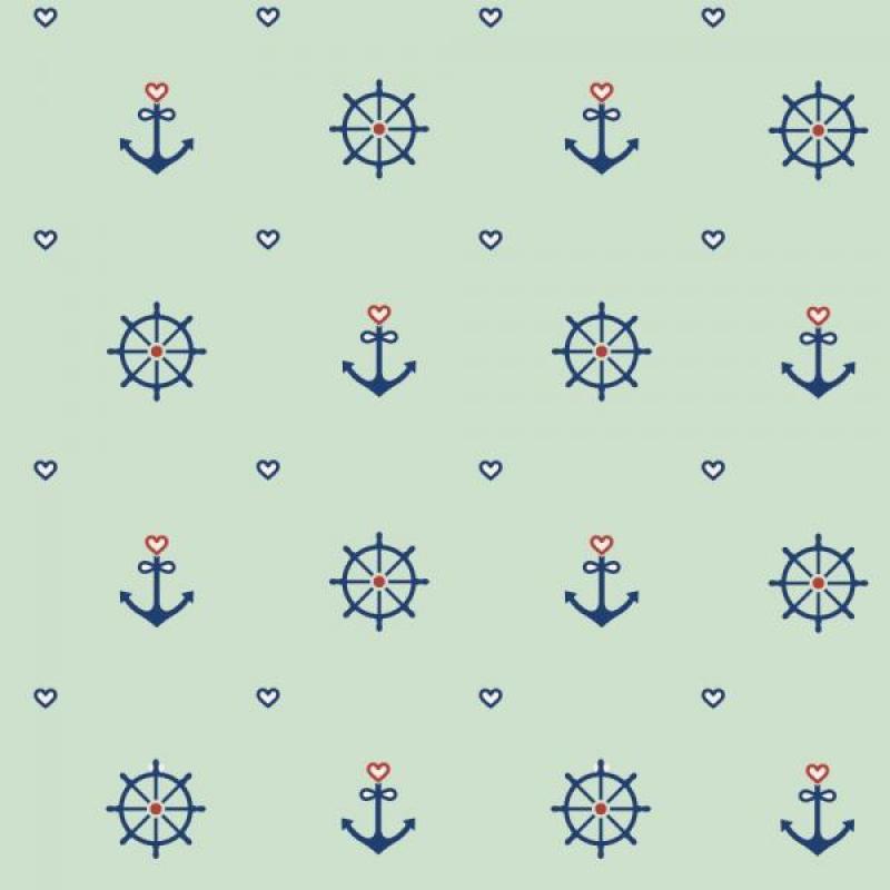 Papel De Parede Infantil Marinheiro Verde