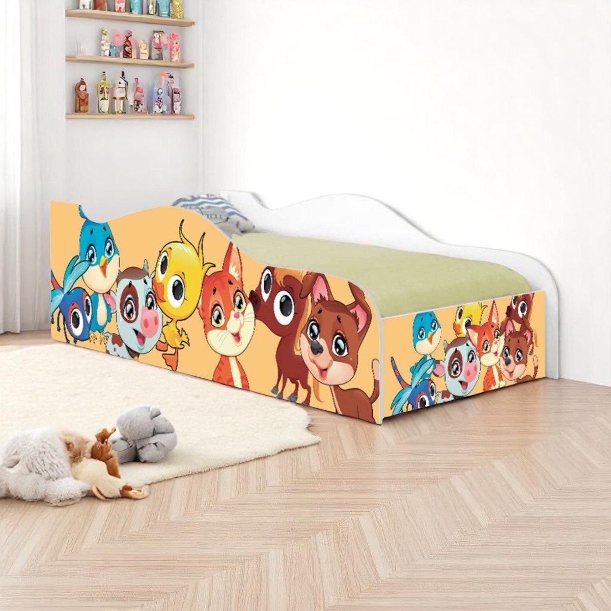 Cama Mobili Infantil Animais - DDCKMCB1702PR