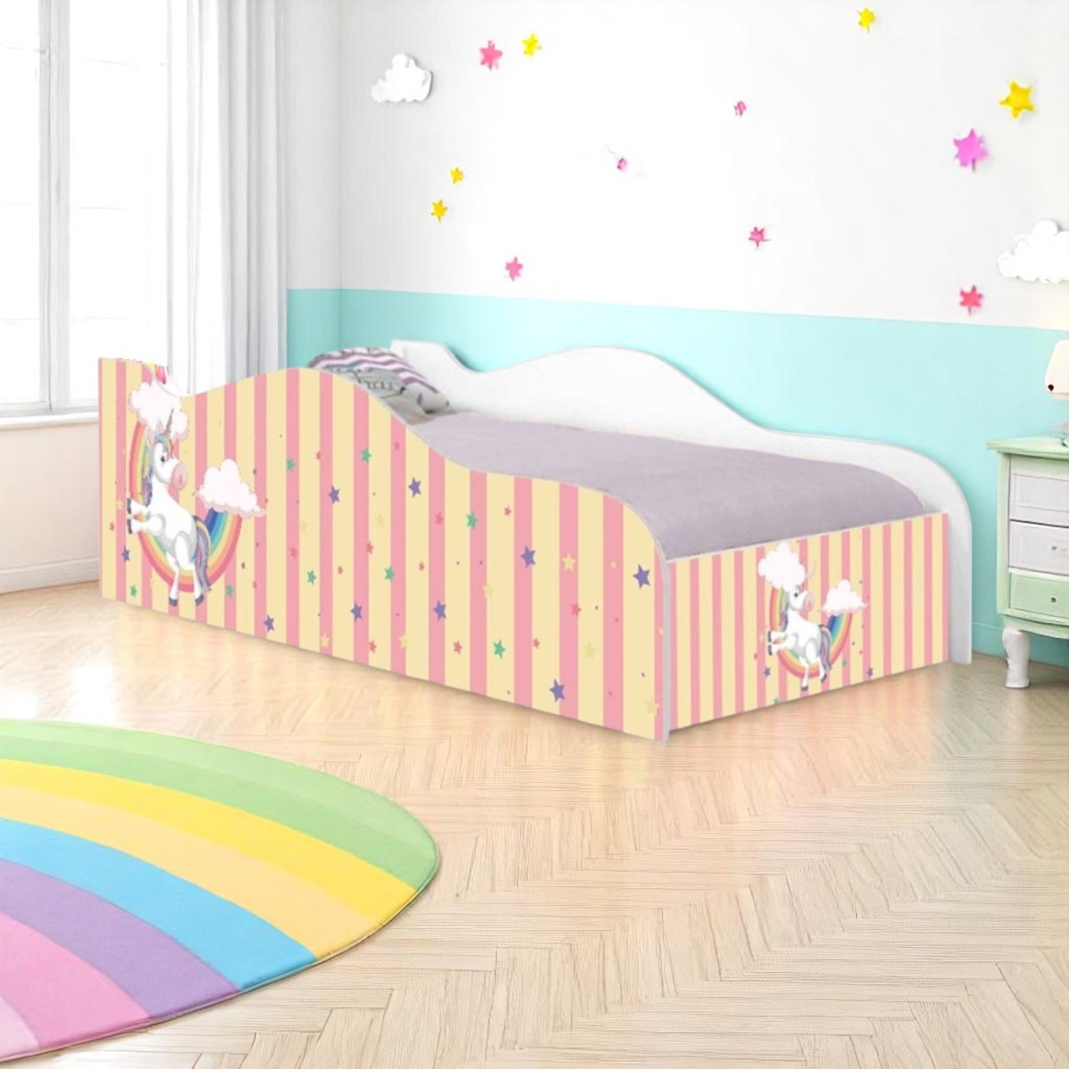 Cama Mobili Infantil Unicórnio Meigo - DDCKMCB1406PR