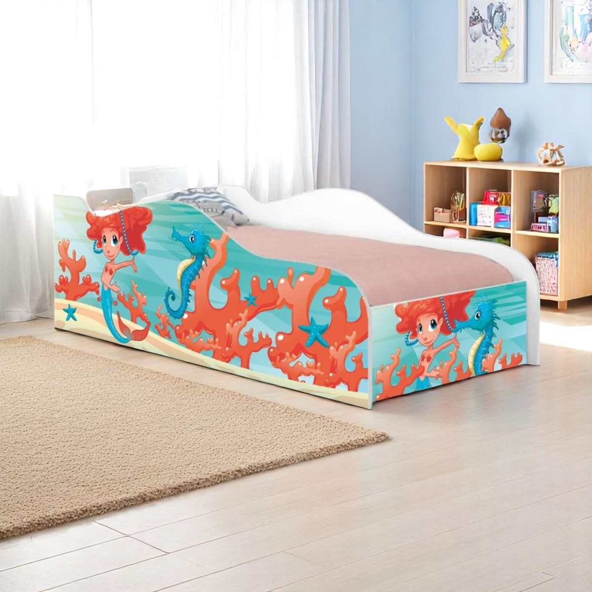 Cama Mobili Infantil Sereia Ruiva - DDCKMCB1419PR