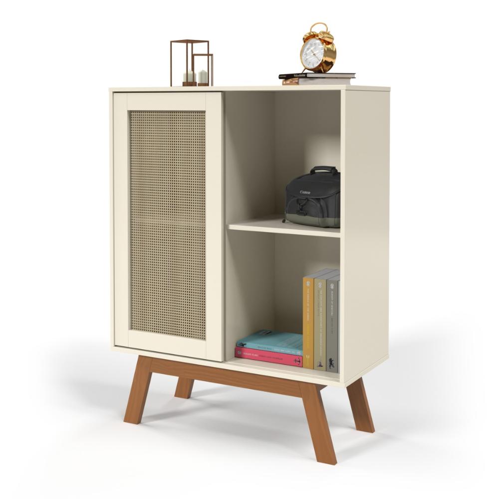Aparador Buffet Rattan Off White - DDCOFT305938