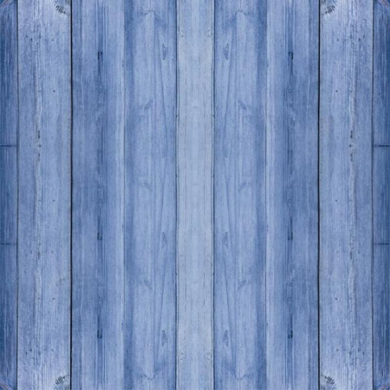 Papel De Parede Madeira Azul