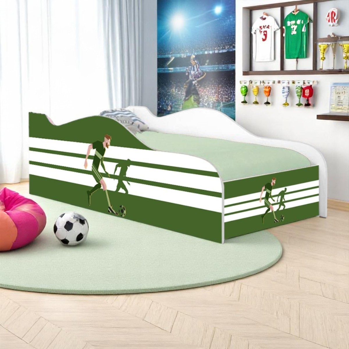Cama Mobili Infantil Futebol Jogador - DDCKMCB1463PR