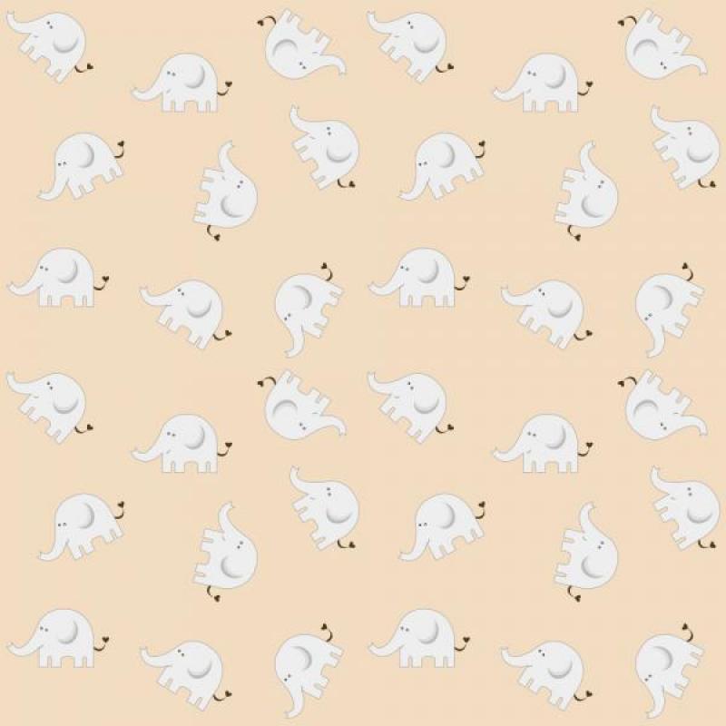 Papel De Parede Infantil Elefante Baby