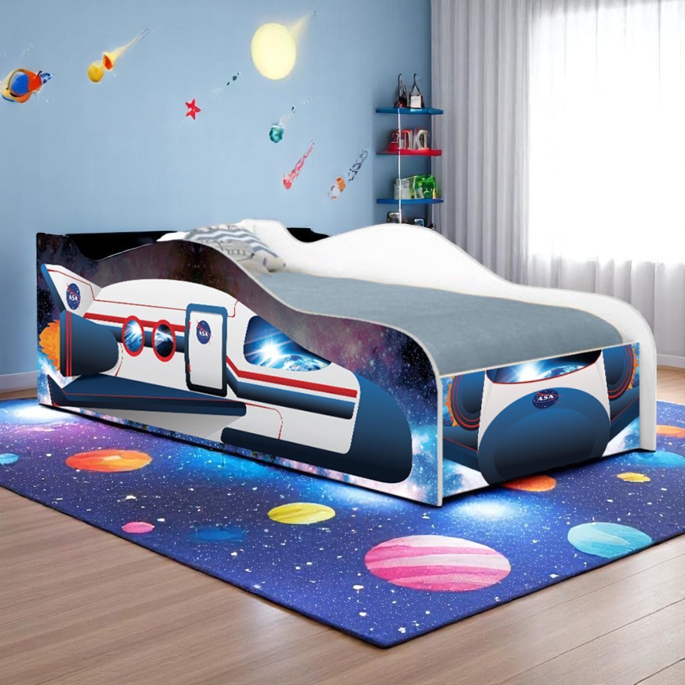 Cama Foguete Espacial Kids Solteiro - DDCKMCB1471KES