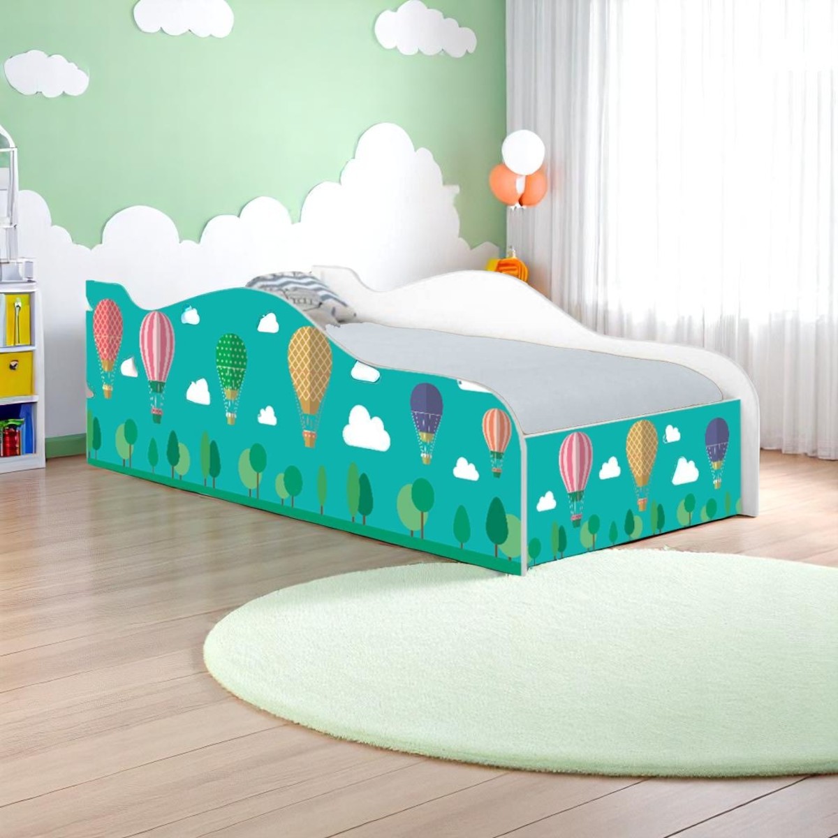 Cama Mobili Infantil Balões No Céu - DDCKMCB1422PR