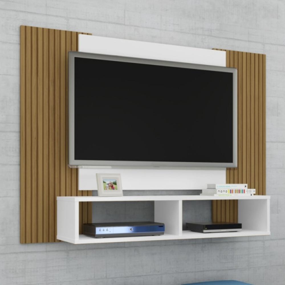 Painel Navi TV 47 Sala Branco Ripado - DDCOFT850632
