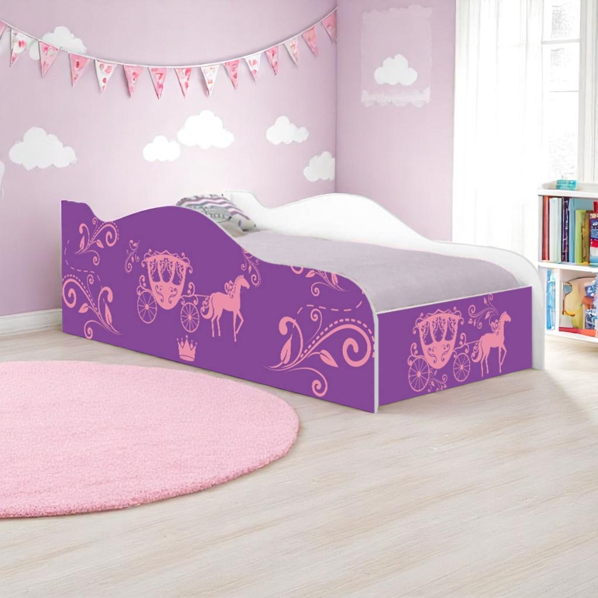 Cama Mobili Infantil Carruagem De Princesa - DDCKMCB1426PR