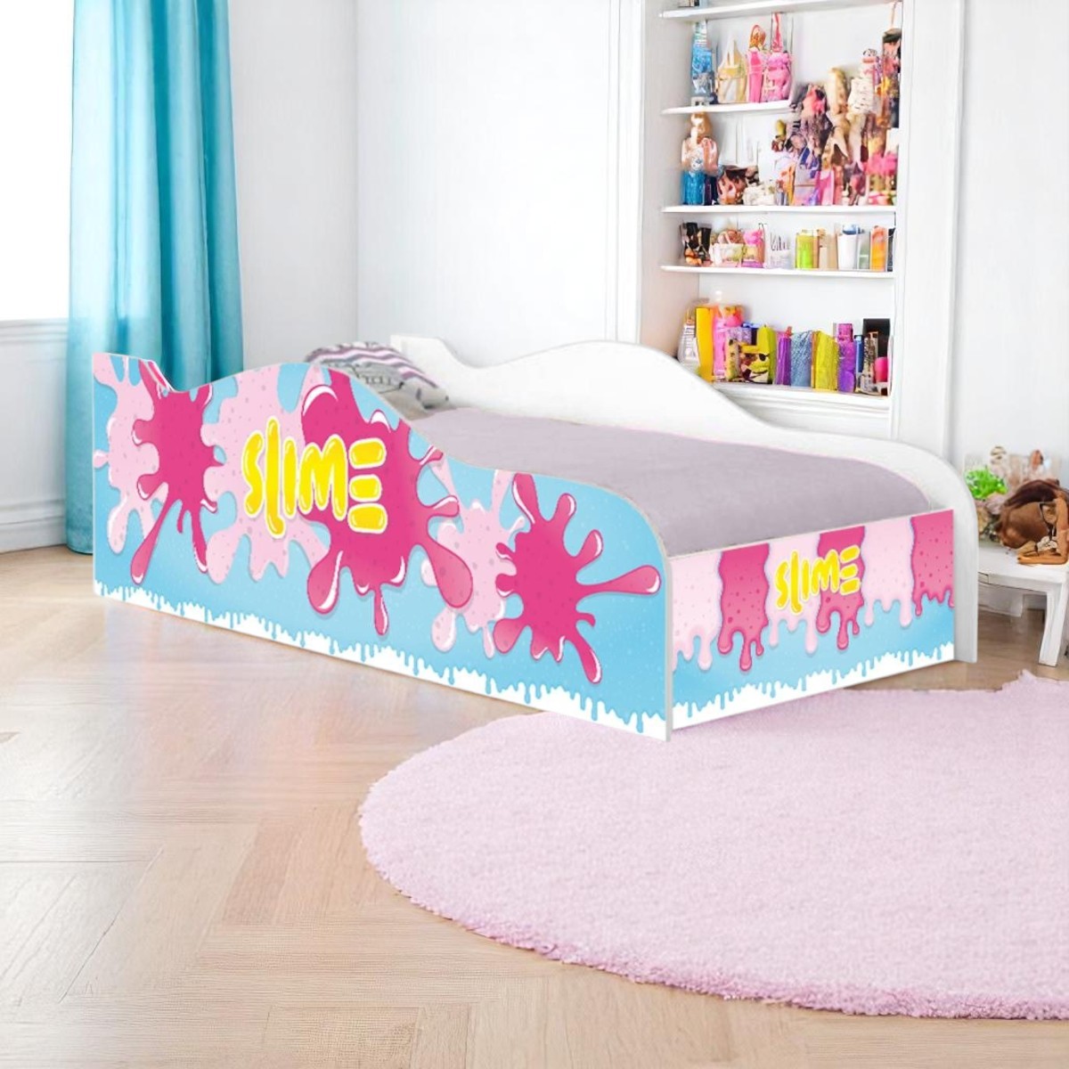 Cama Mobili Infantil Slime Rosa - DDCKMCB1482PR