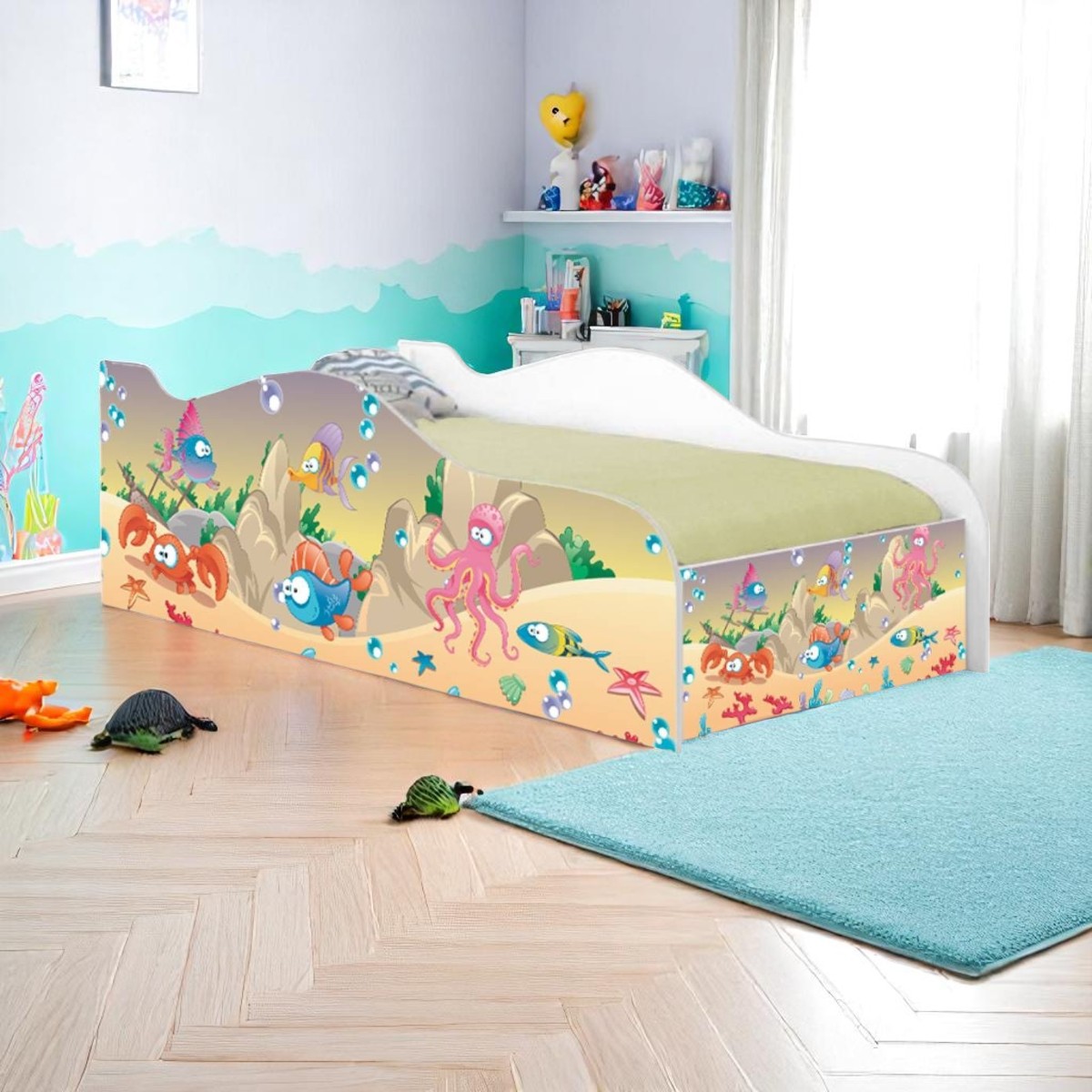 Cama Mobili Infantil Fundo Do Mar Feliz - DDCKMCB1458PR