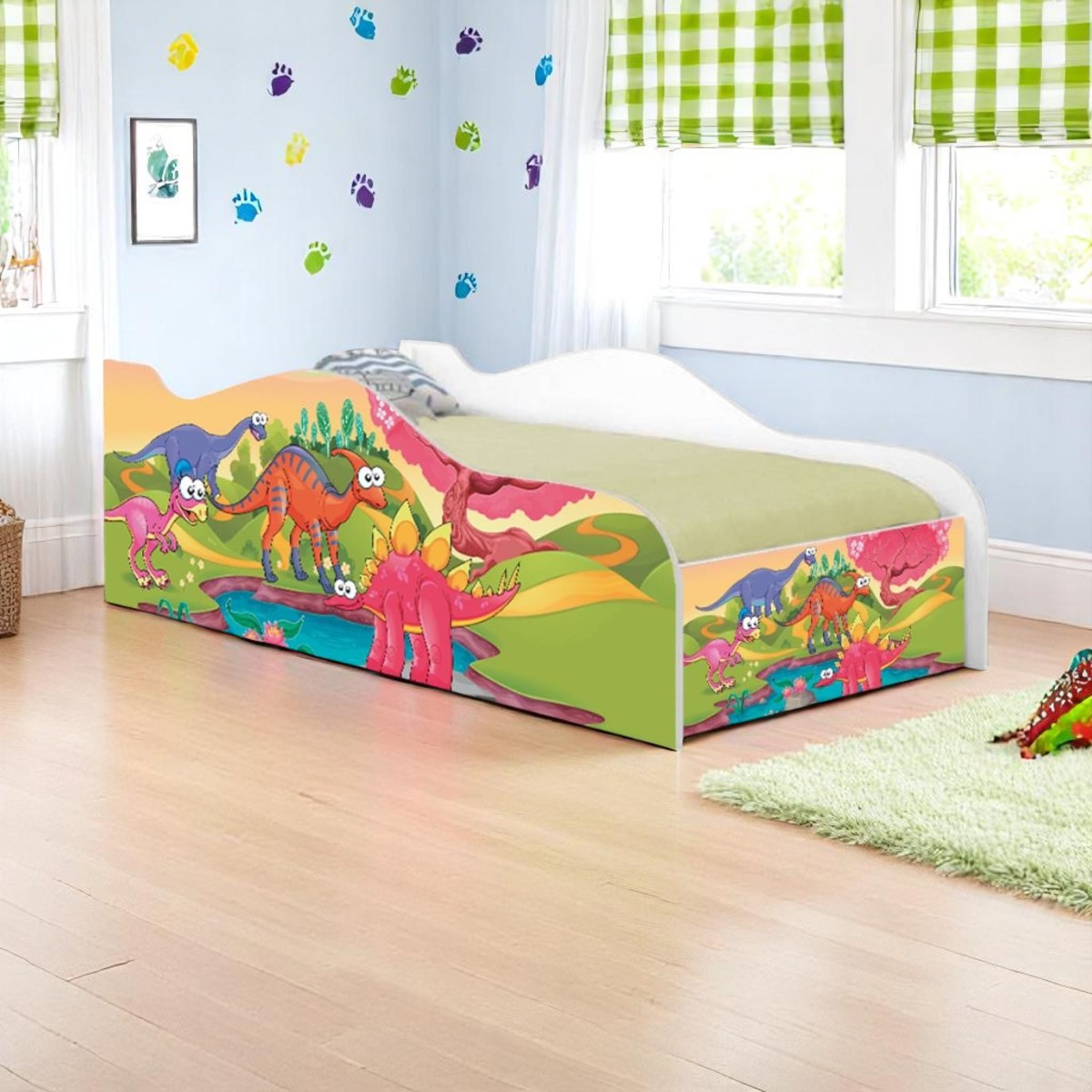 Cama Mobili Infantil Dinossauros Coloridos - DDCKMCB1437PR