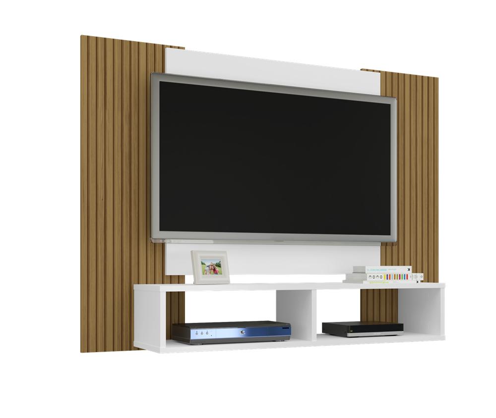 Painel Navi TV 47 Sala Branco Ripado - DDCOFT850632