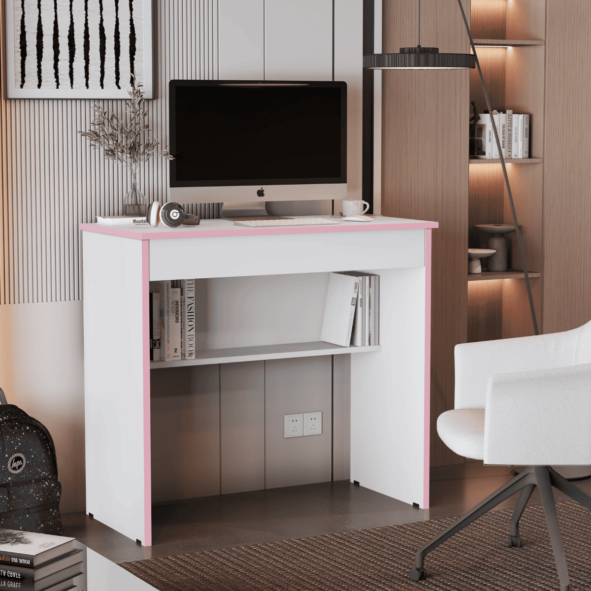 Escrivaninha Vitória 2.0 Branco Rosa