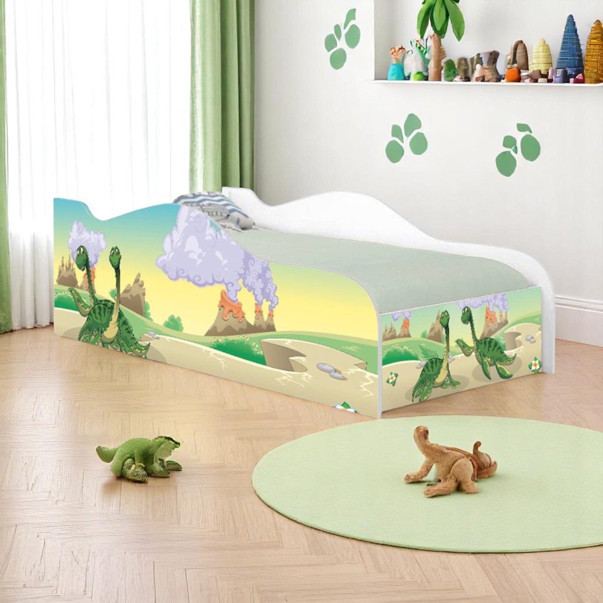 Cama Mobili Solteiro Casal Dinossauro - DDCKMCB1439SPR