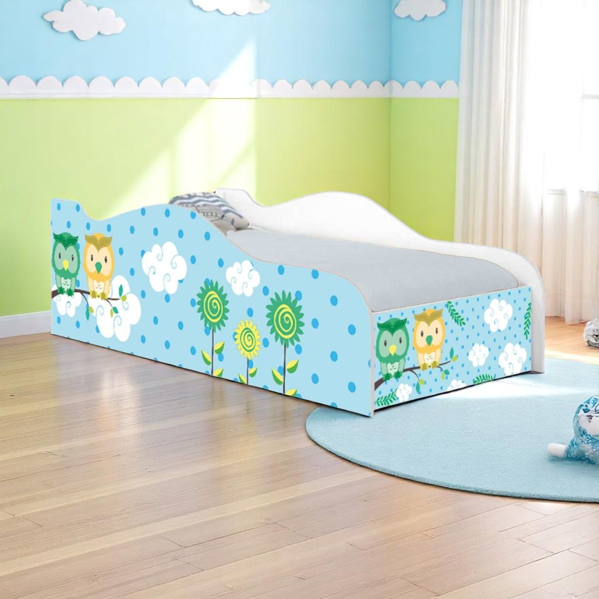 Cama Mobili Infantil Corujinhas - DDCKMCB1401PR