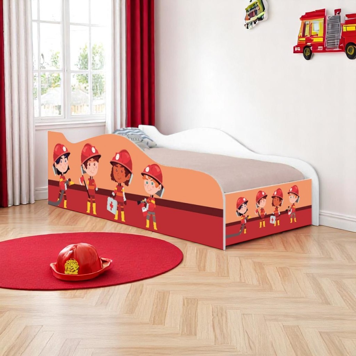 Cama Mobili Solteiro Tropa Dos Bombeiros - DDCKMCB1445SPR