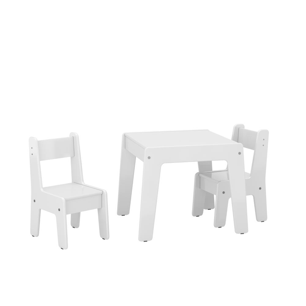 Conjunto de Mesa Infantil Diana Branco Brilho - DDCOFT318594