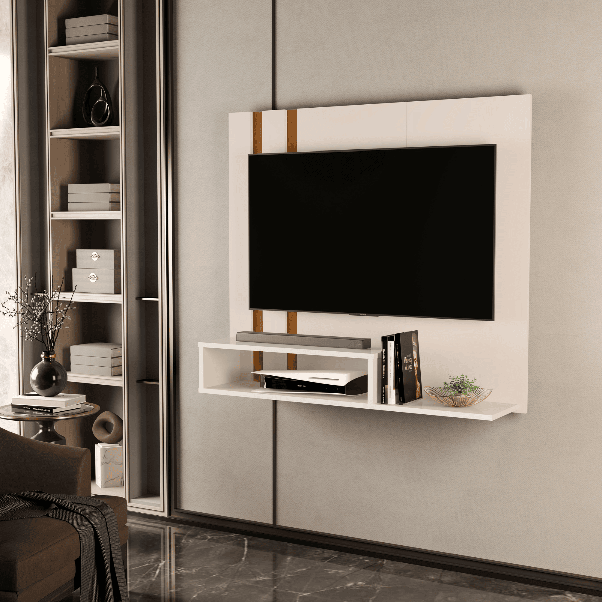 Painel Pompéia Off White Nature