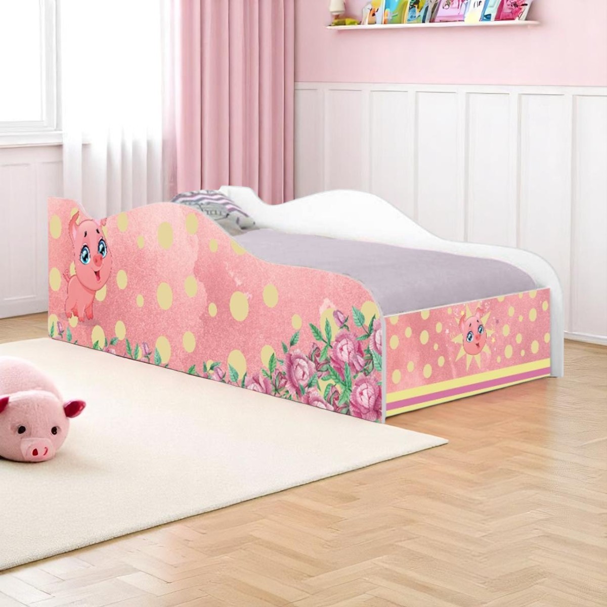 Cama Mobili Solteiro Pig - DDCKMCB1703SPR