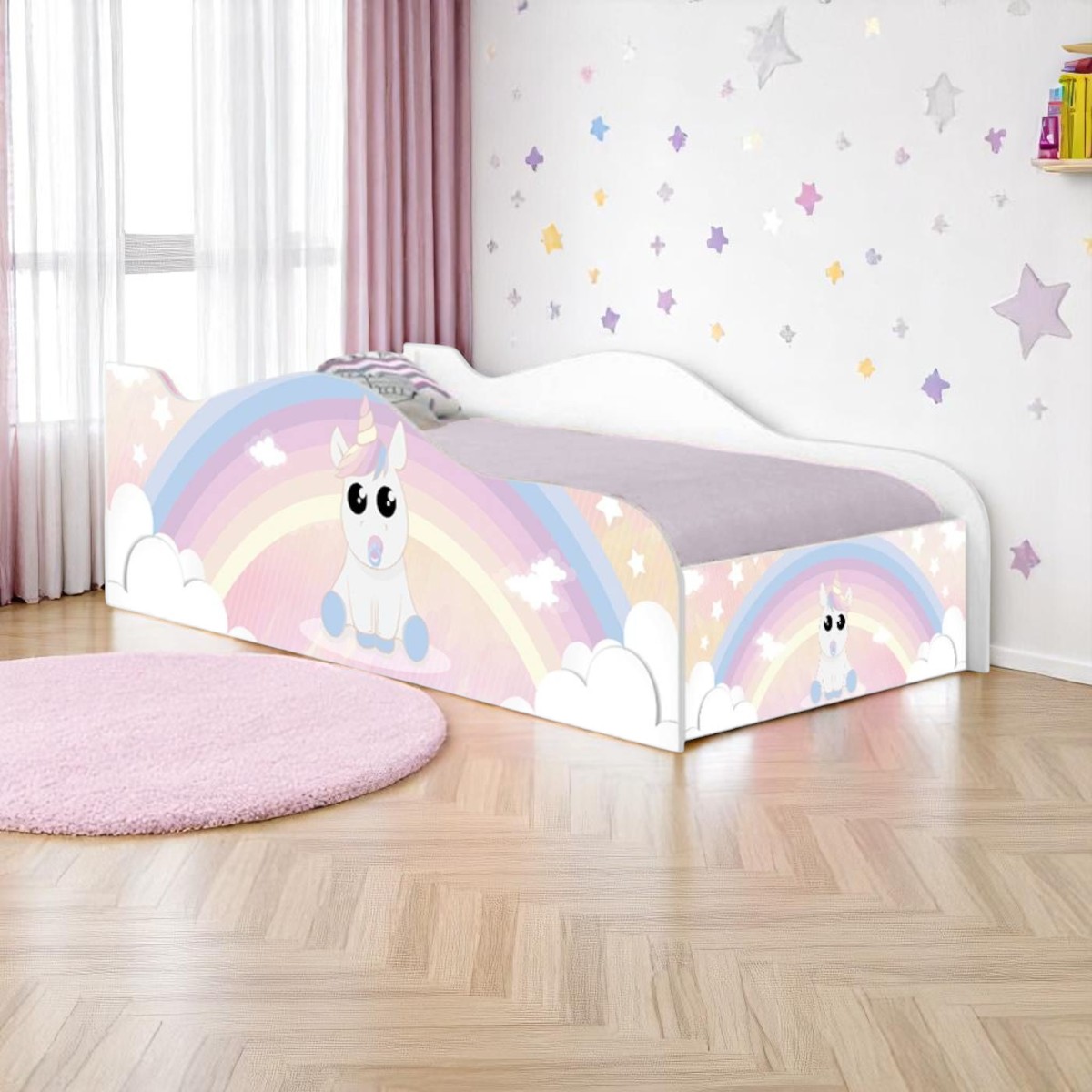 Cama Mobili Infantil Unicórnio Bebe - DDCKMCB1204PR