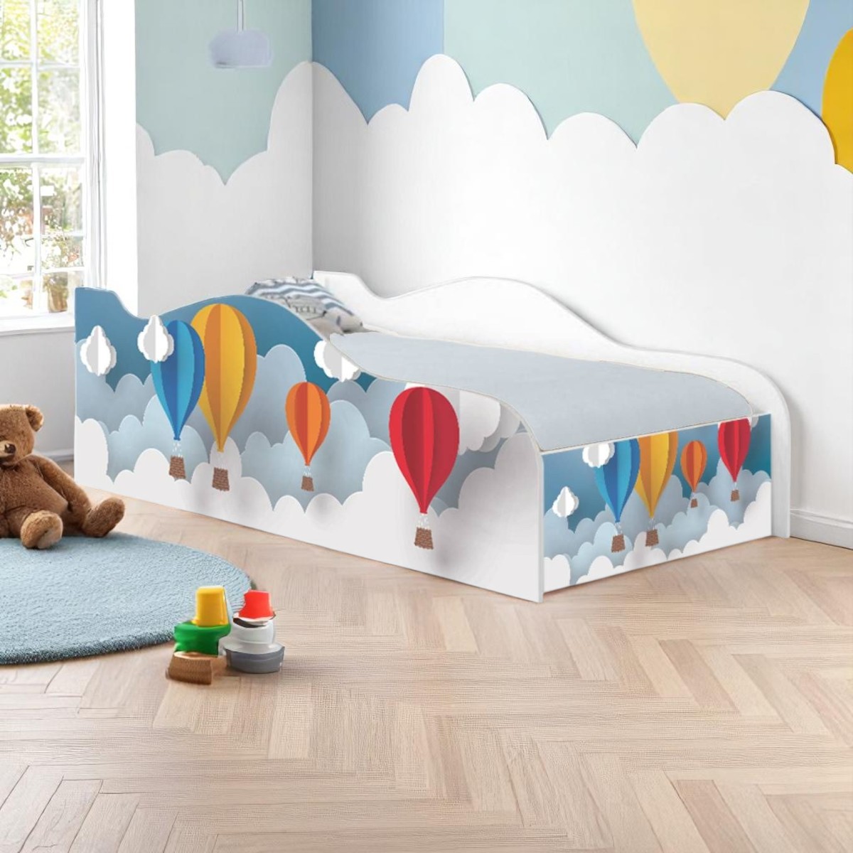 Cama Mobili Solteiro Balões - DDCKMCB1421SPR
