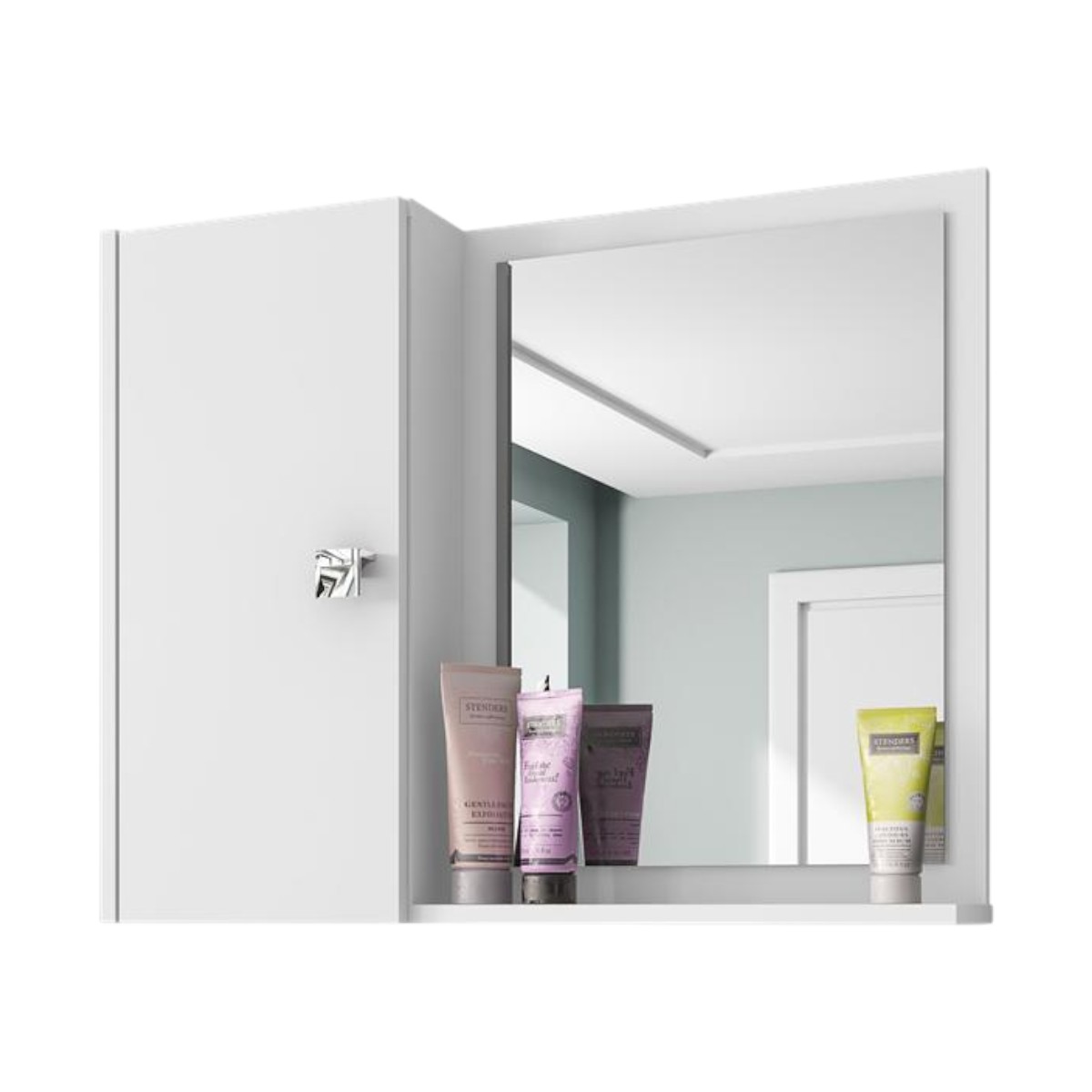 Espelheira Génova Banheiro Branco - DDCOFT844150