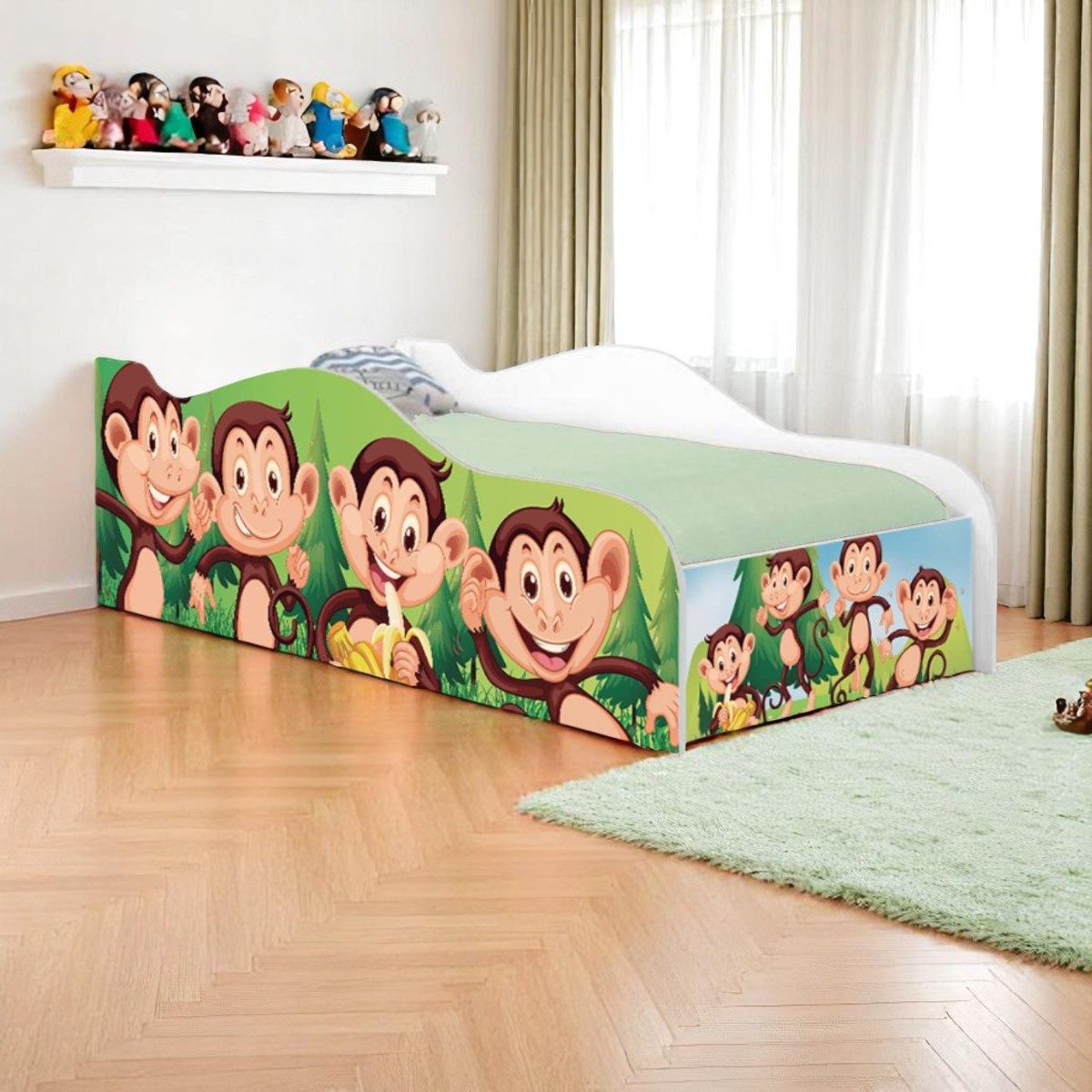 Cama Mobili Infantil Safari Macaquinhos - DDCKMCB1451PR