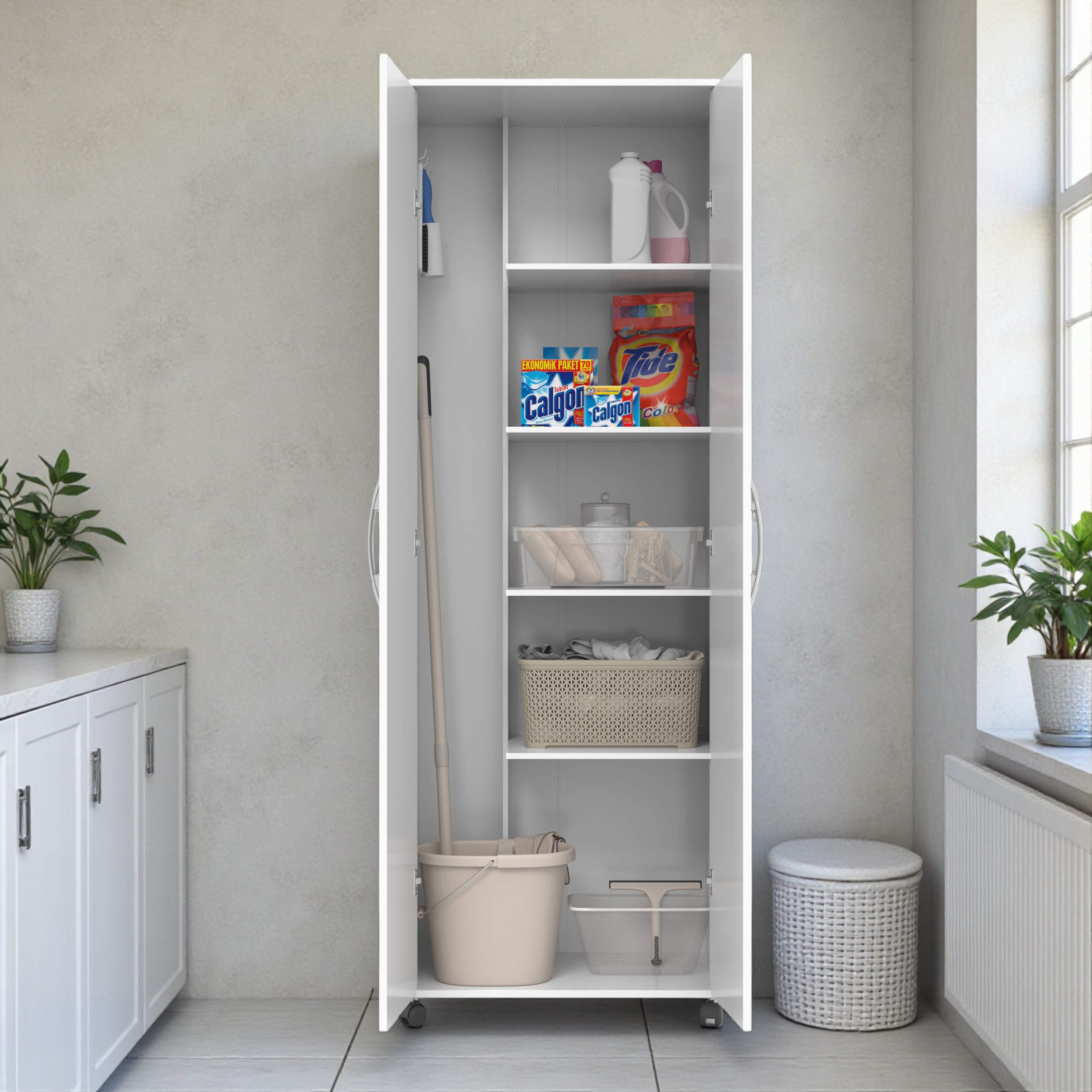 Armário Multiuso Clean Branco - DDCOFT300018