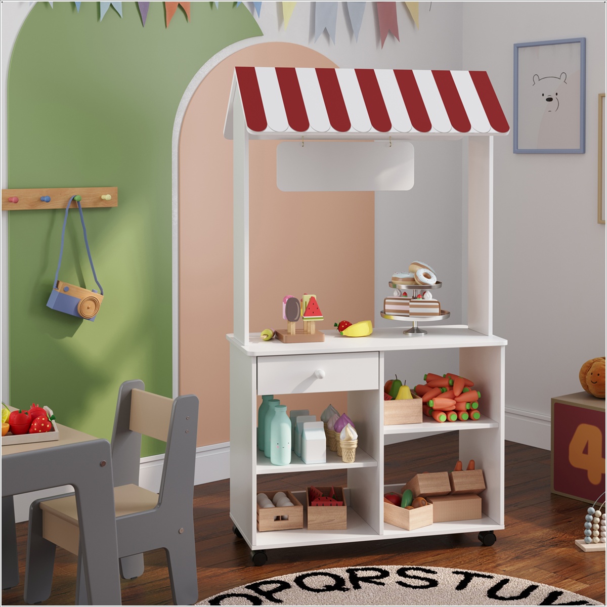 Lojinha Infantil Branco Vermelho - DDCOFT3202521