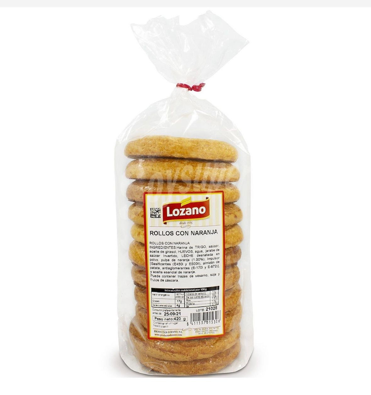Rollos con naranja Lozano