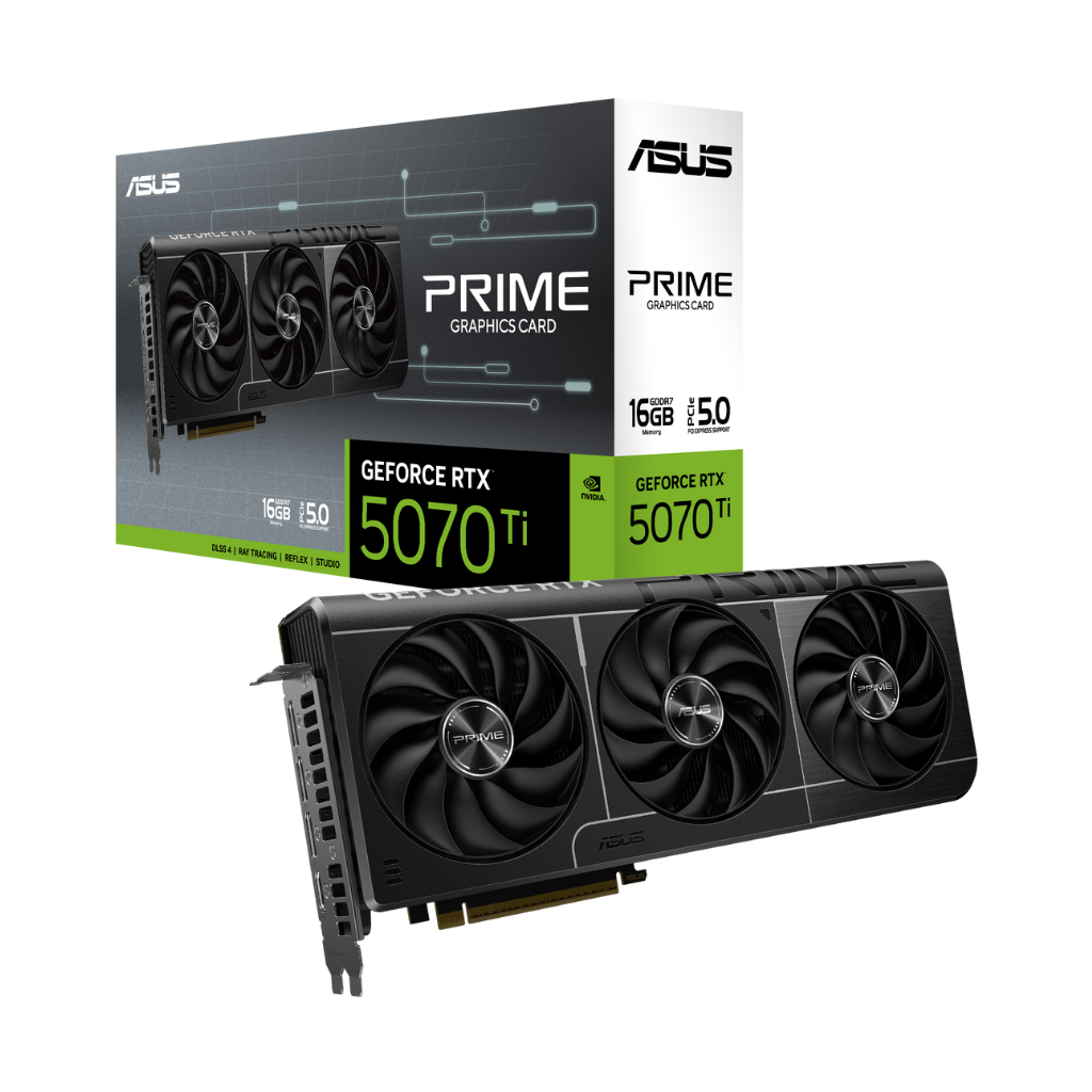 TARJETA DE VIDEO ASUS PRIME NVIDIA RTX 5070 TI 16GB OC GDDR7