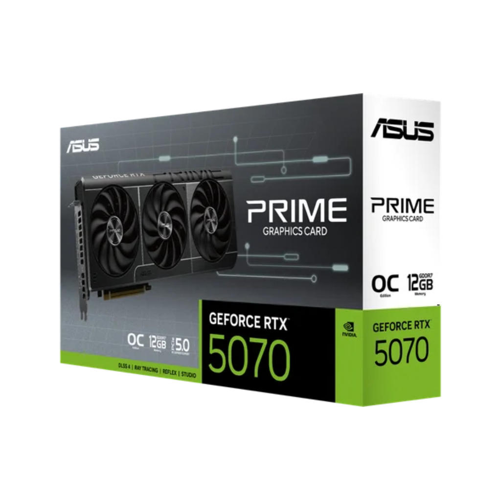TARJETA DE VIDEO ASUS PRIME NVIDIA RTX 5070 12GB OC GDDR7