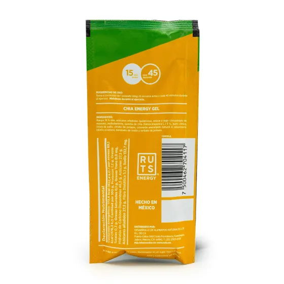 GEL ENERGÉTICO CON CHÍA RUTS MANGO 46 GR