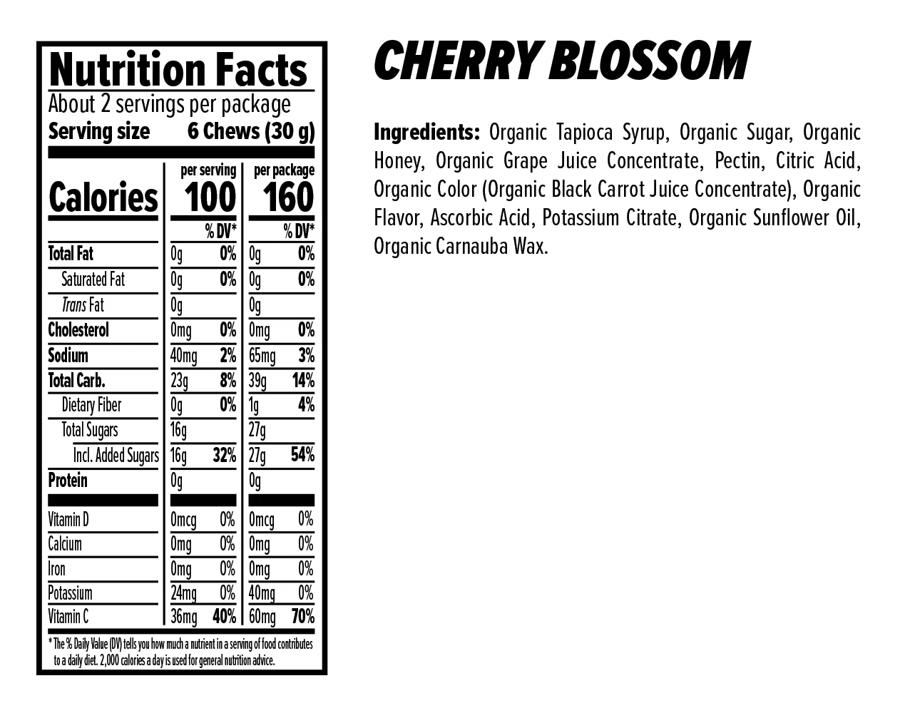 HONEY STINGER CHEWS CHERRY BLOSSOM