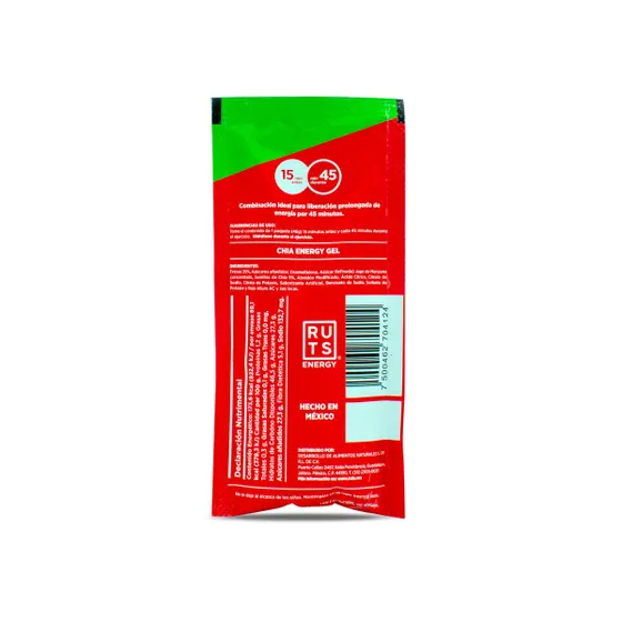GEL ENERGÉTICO CON CHÍA RUTS FRESA 46 GR