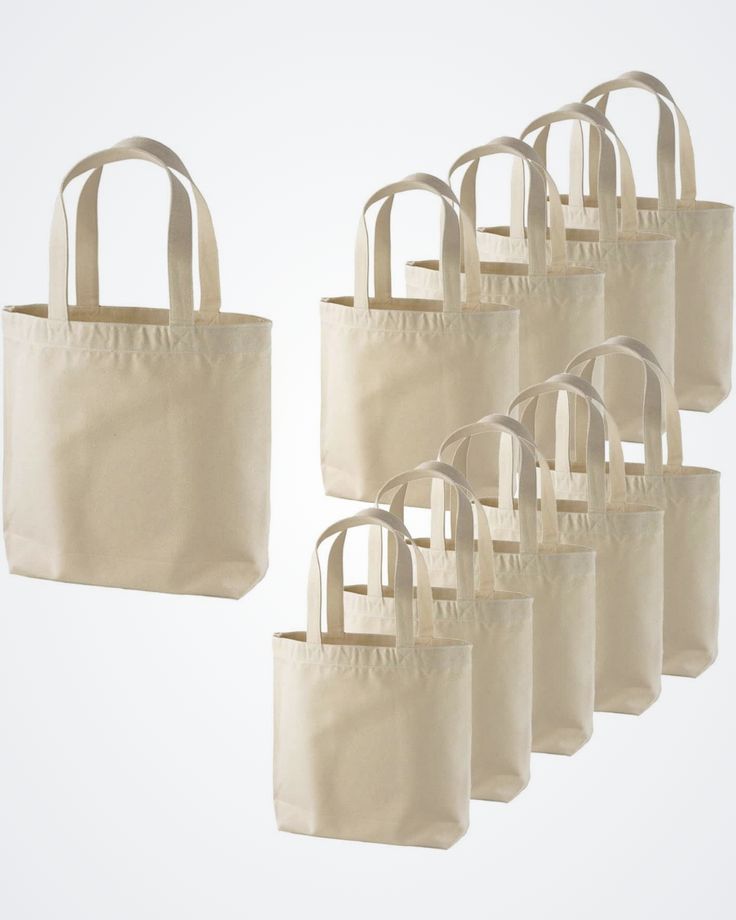 Mini Canvas Tote Bags