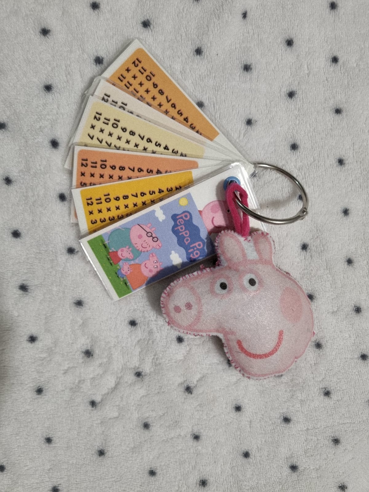 Peppa Pig Keychain with Calendar Cards