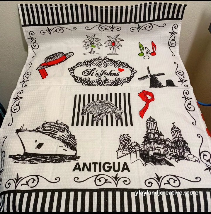 Antigua Souvenir Tea Towel