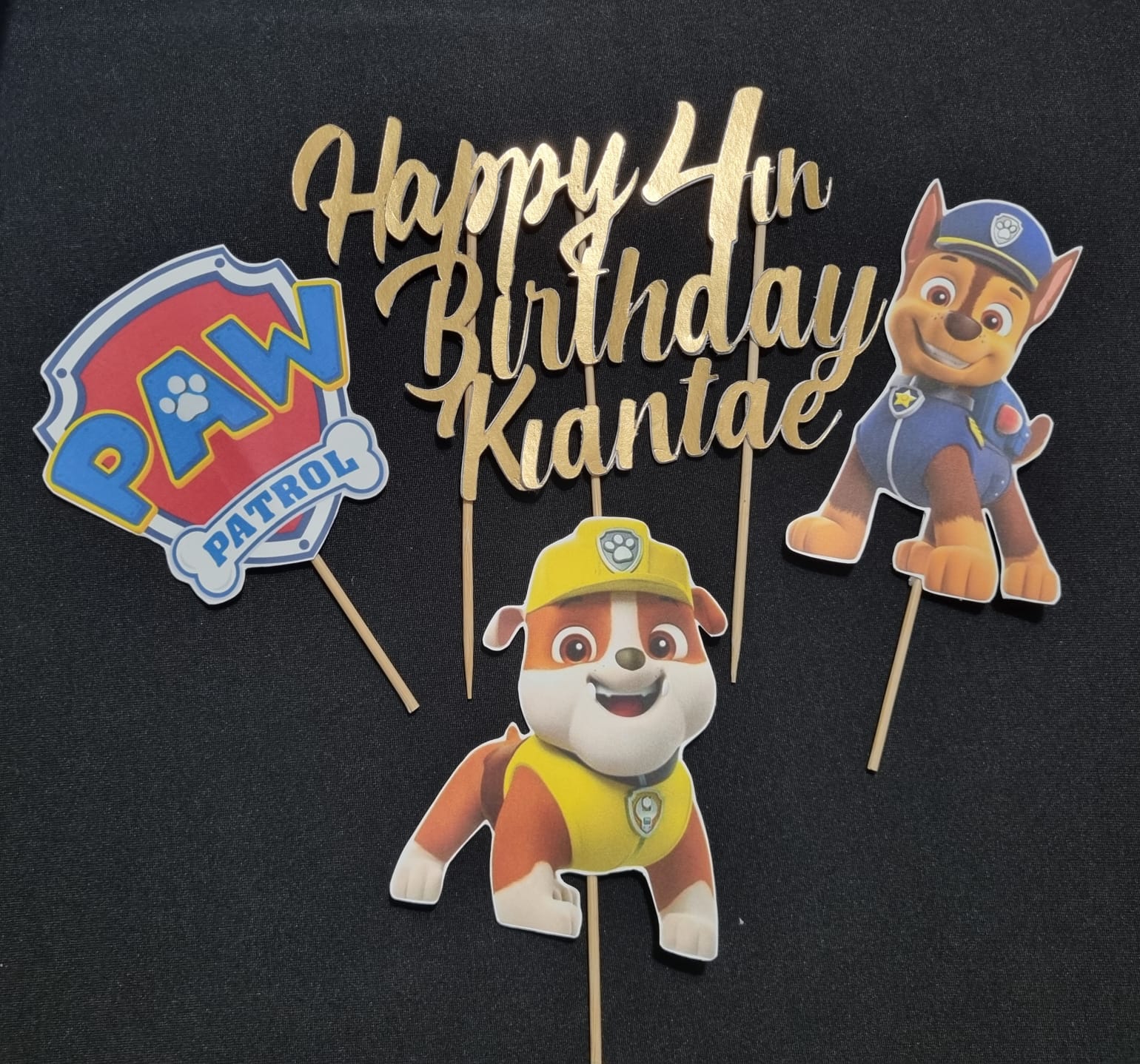 Paw Patrol Birthday Cake Topper Set
