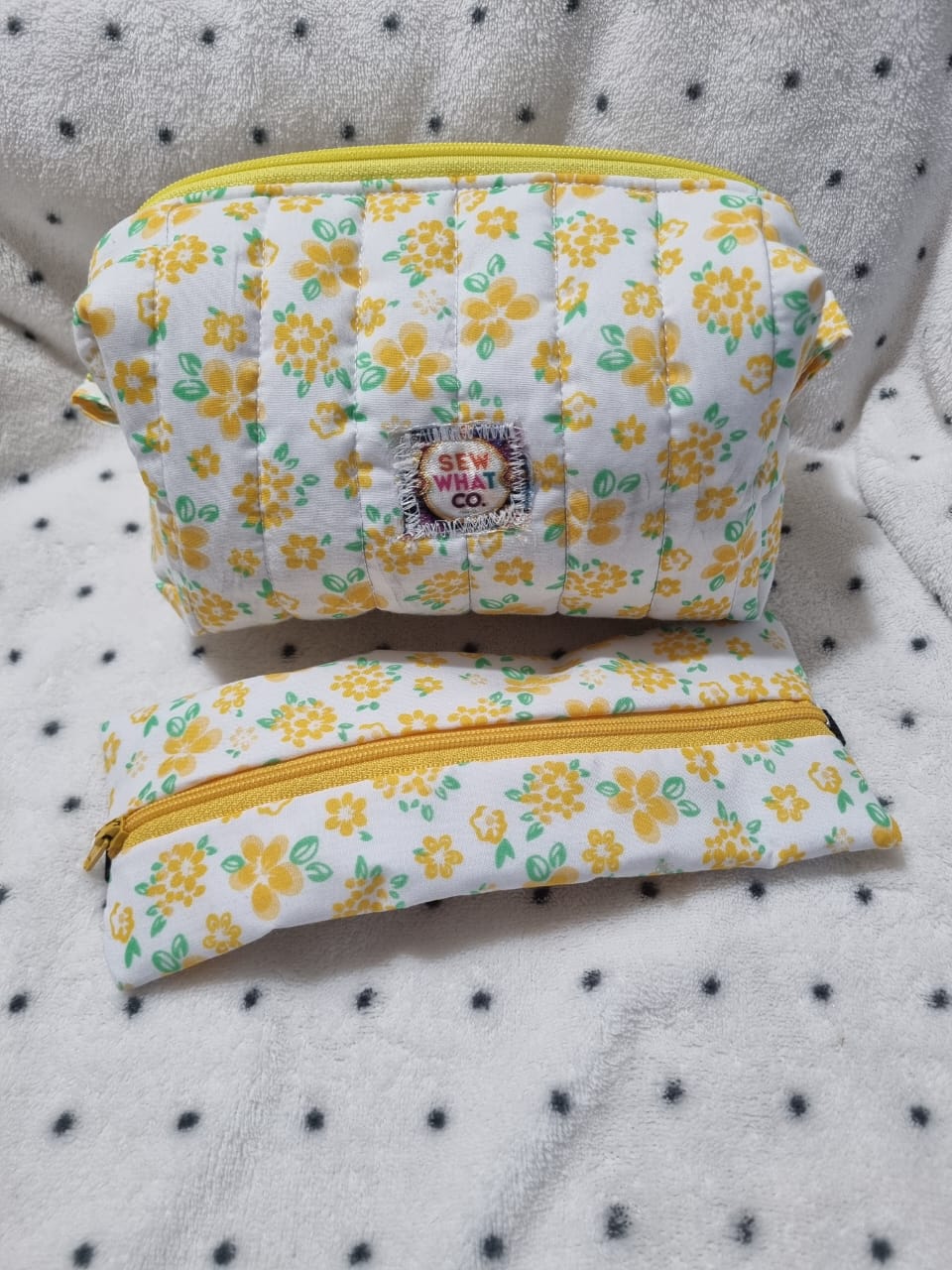 Floral Quilted Bag Set
