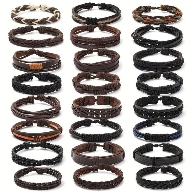 Men Leather Bracelet 