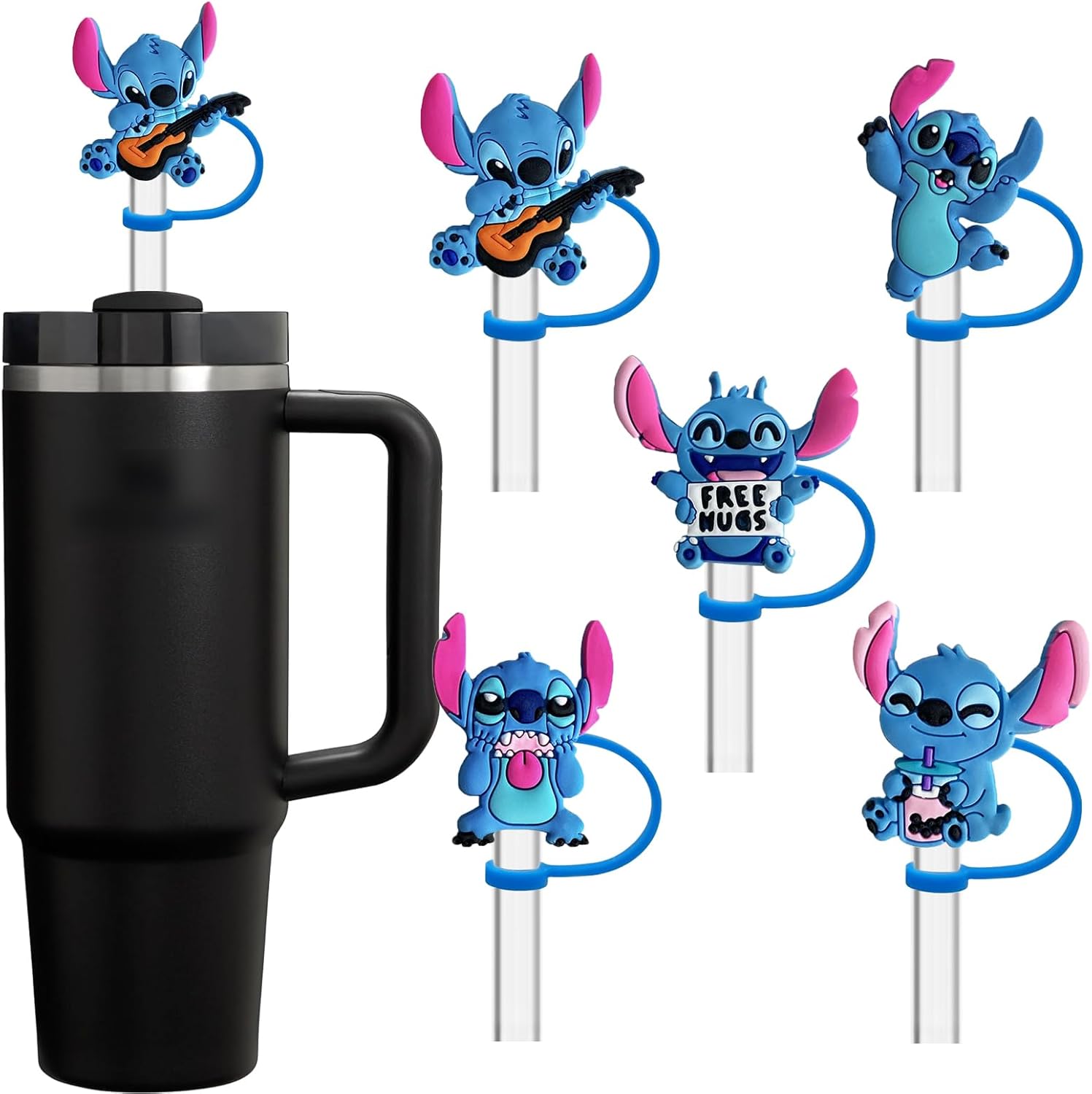 Stitch Character Straw Toppers
