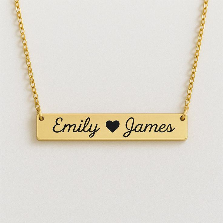 Personalized Stainless Steel Nameplate Necklace