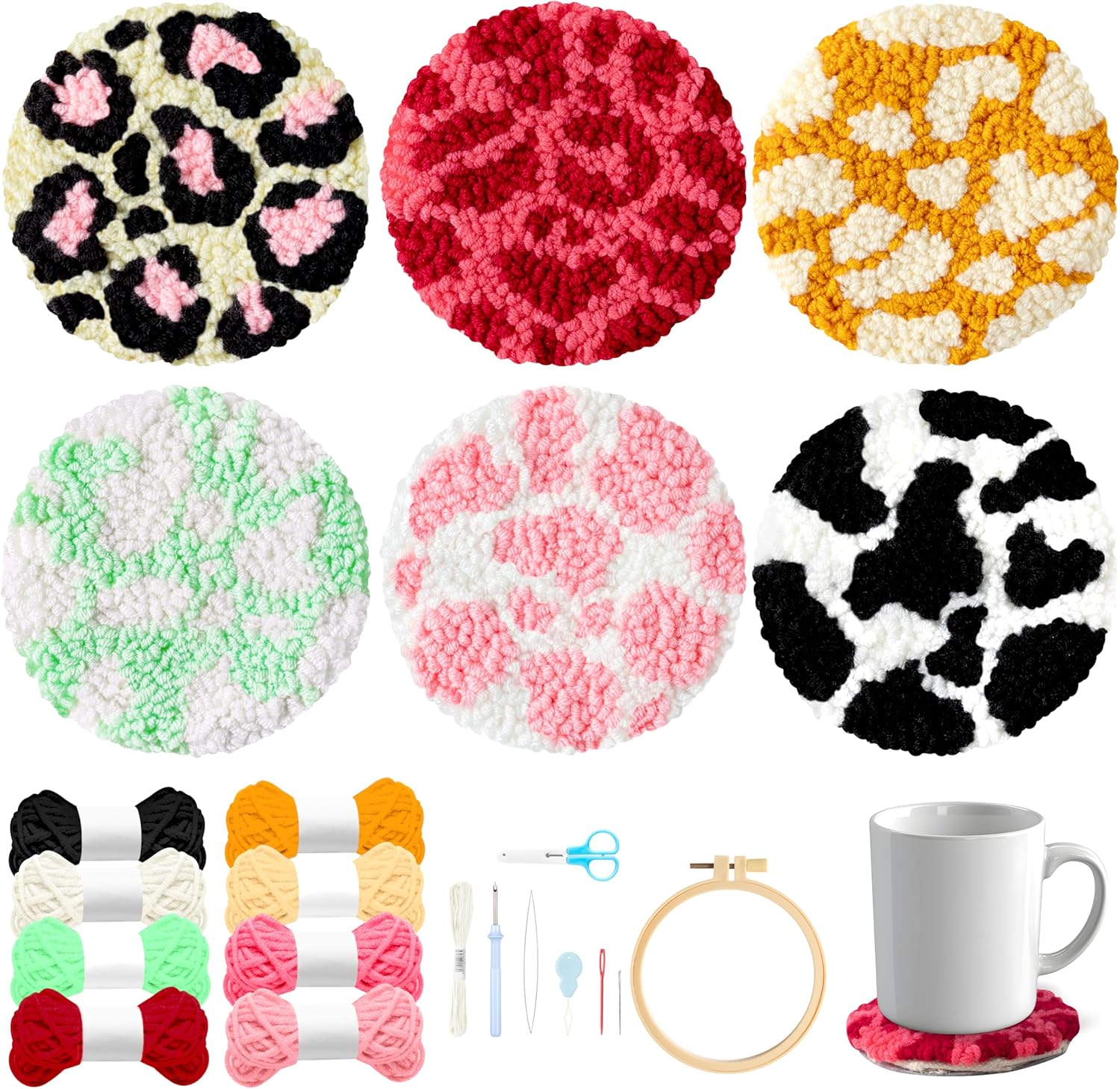 Paw Print Rug embroidery Kit