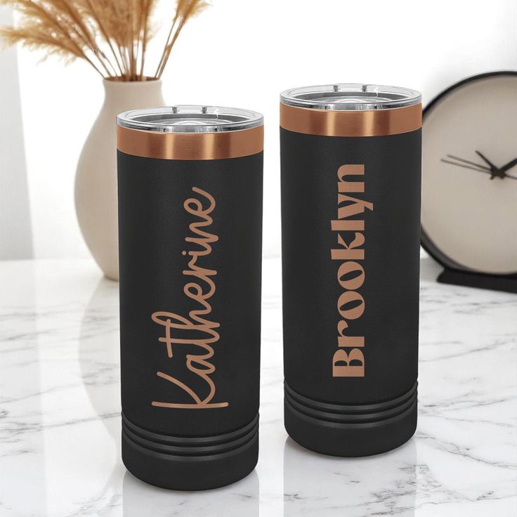 Black Stainless Steel Tumblers