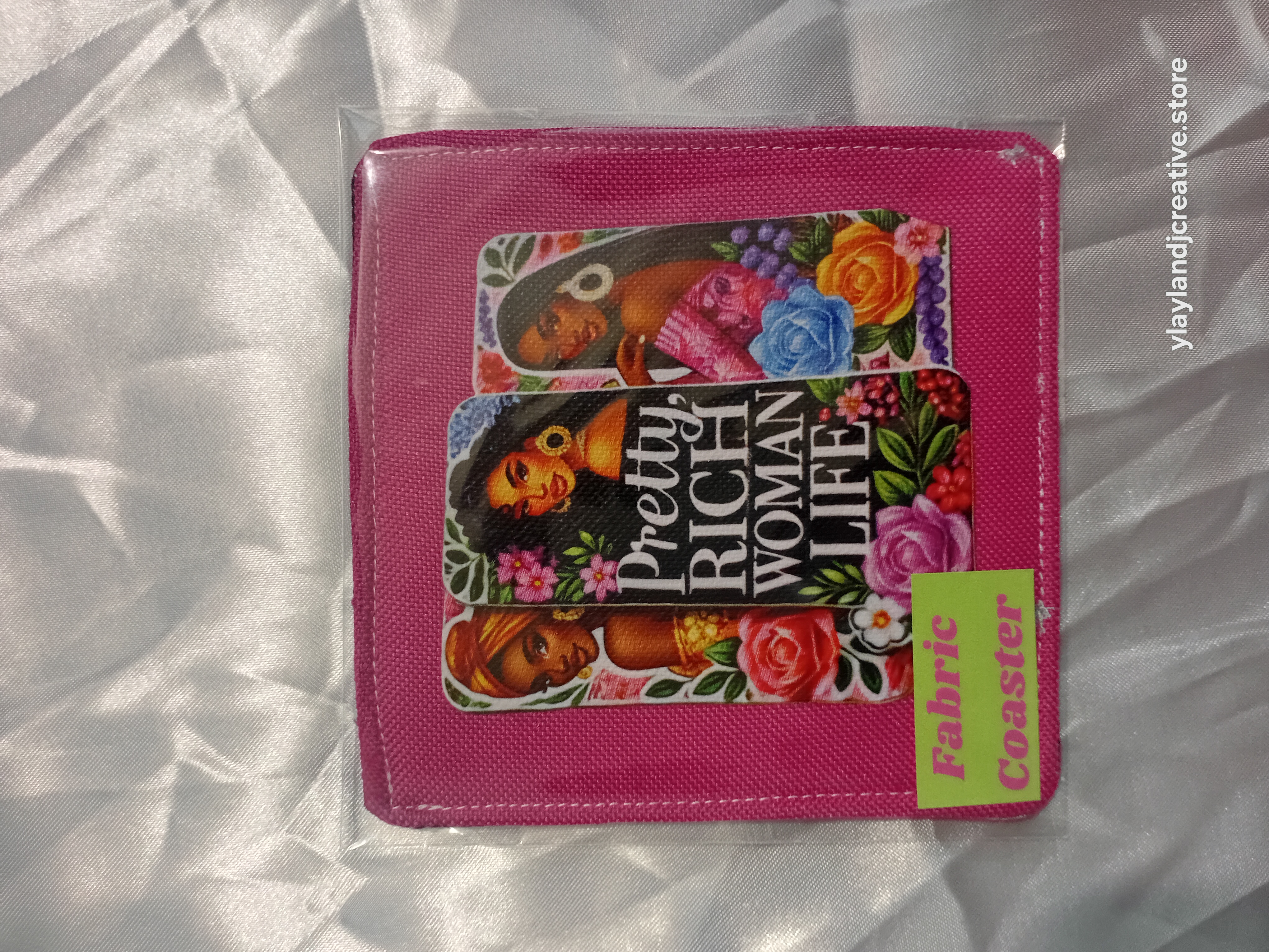 Double sided Printed Fabric Coasters