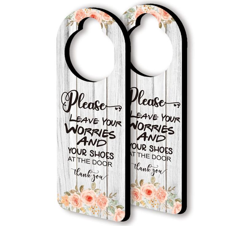 Wooden Door Hanger Signs