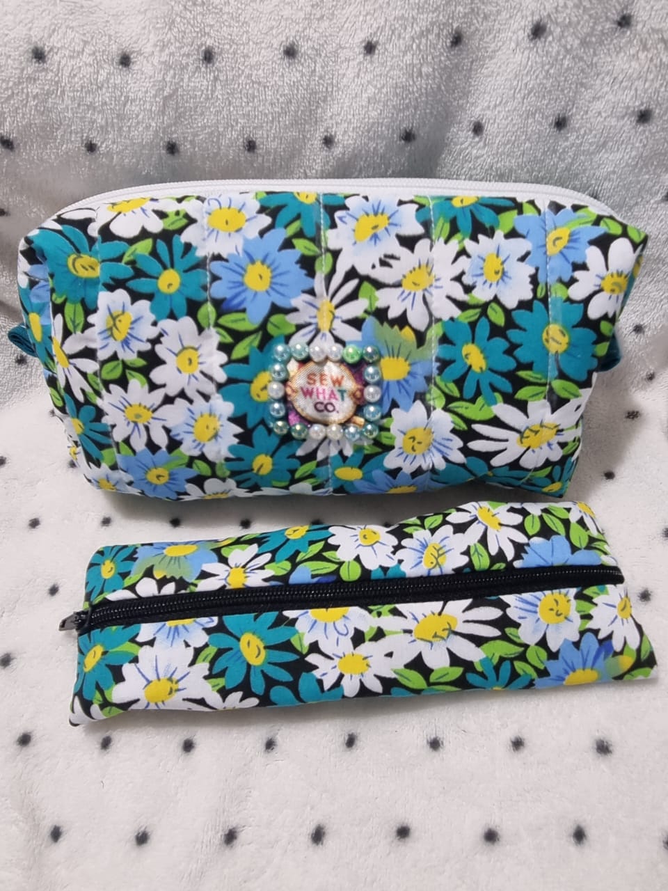 Floral Quilted Bag Set