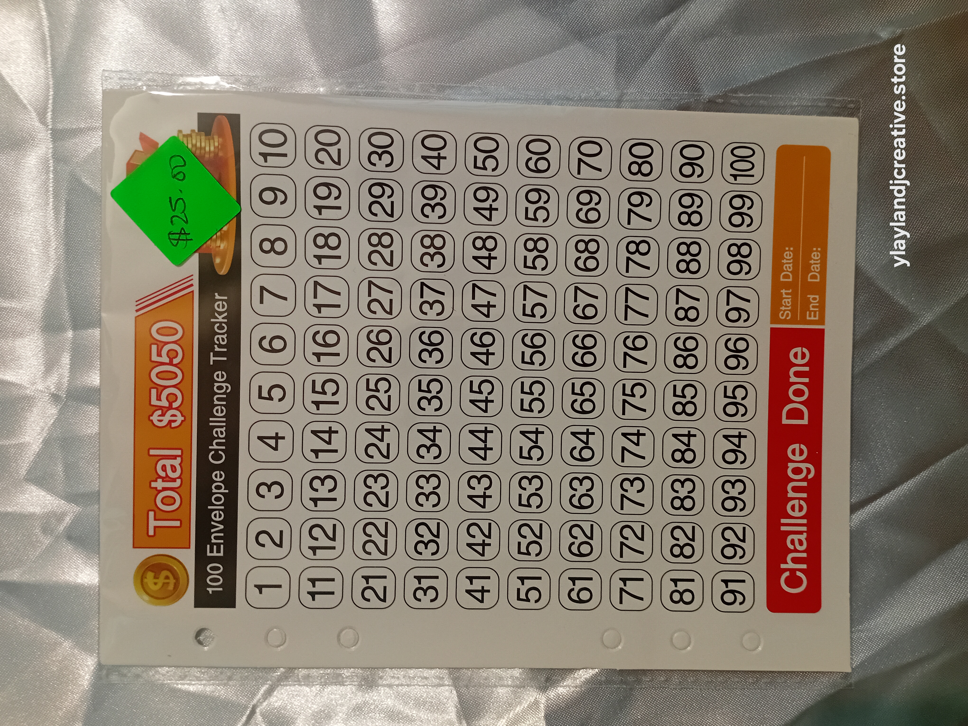 Savings Challenge with Envelope